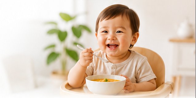 Baby eating